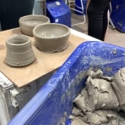thrown pots made on pottery hen party and some that didn't make the leaders board!