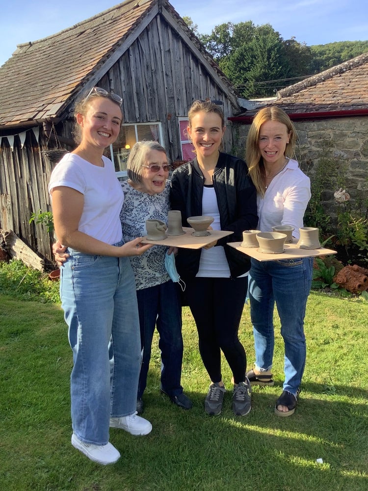 three generations of the same family make pots on the wheel at eastnor pottery